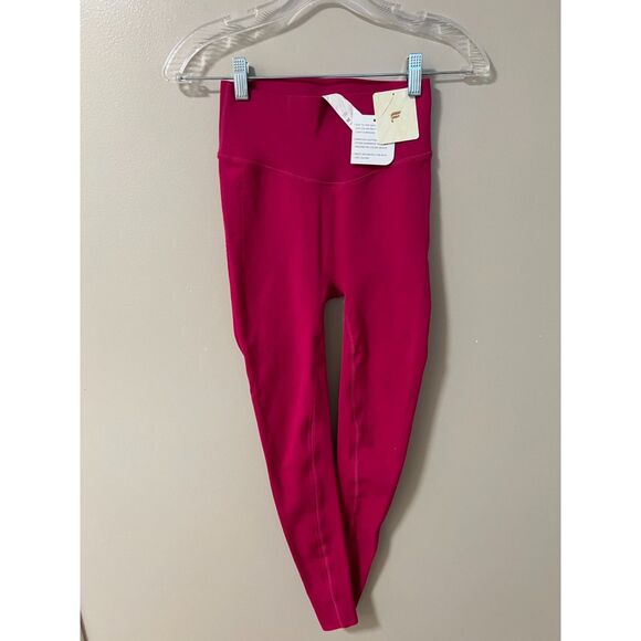 NWT Fabletics high-waisted 7/8 Legging in hot pink. Size M. - Picture 1 of 8
